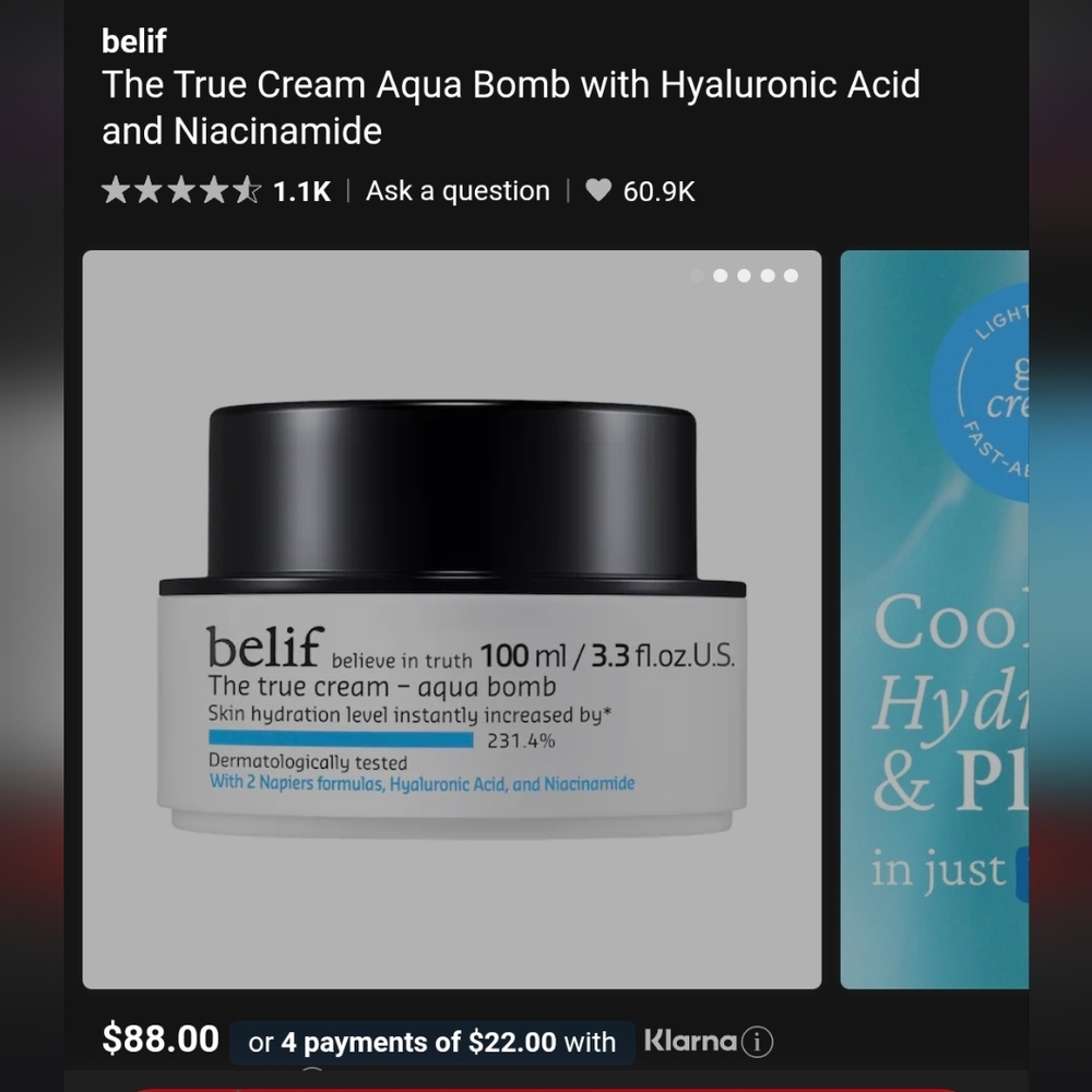 Brand New Belief The True Cream Aqua Bomb - Jumbo Size 100ml